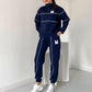 Lässiges Sweatshirt 2-teiliges Set mit Linie