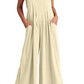 Ä&lt;&lt;&lt;t32&gt;18&gt;1&gt;melloser  Jumpsuit für  Damen  mit weitem  Bein  und  Taschen