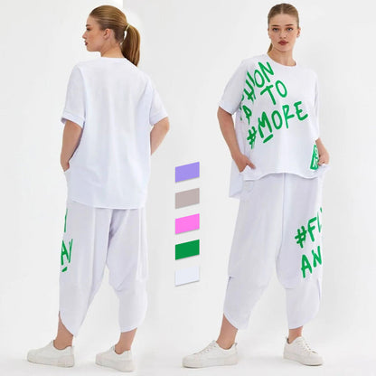 Zweiteiliges Freizeit-T-Shirt-Set