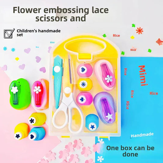 🔥Begrenzte Stückzahl verfügbar 67 % Rabatt🔥✨ DIY-Lochstanz-Set für Kinder - Erstelle niedliche Formen 🎁📏