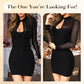 ✨Was soll ich morgen anziehen?✨Sexy Mesh-Bodycon-Minikleid