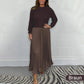 🍂59 % Rabatt-Aktion🍂Stilvolles und elegantes Kleid mit Rundhalsausschnitt und Falten für Damen