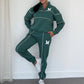 Lässiges Sweatshirt 2-teiliges Set mit Linie
