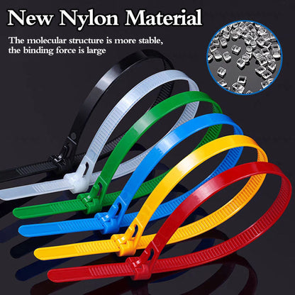 Selbstsichernde Premium-Nylon-Kabelbinder