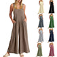 Ä&lt;&lt;&lt;t32&gt;18&gt;1&gt;melloser  Jumpsuit für  Damen  mit weitem  Bein  und  Taschen