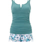 🏖️Letzter Tag 40% Rabatt💥🏝️Bauchkontrolle Zweiteiliges Tankini-Set