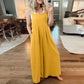 Ä&lt;&lt;&lt;t32&gt;18&gt;1&gt;melloser  Jumpsuit für  Damen  mit weitem  Bein  und  Taschen