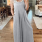 Ä&lt;&lt;&lt;t32&gt;18&gt;1&gt;melloser  Jumpsuit für  Damen  mit weitem  Bein  und  Taschen