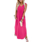 💖LETZTER TAG 49% RABATT💖Sommer Maxikleid: Urlaub-Strandkleid mit Taschen
