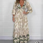 &lt;&lt;&lt;&lt;&lt;t63&gt;51&gt;9&gt;1&gt;0&gt;tmungsaktives, modisches, langes  A-Linien-Kleid  mit V-Ausschnitt