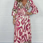 &lt;&lt;&lt;&lt;&lt;t63&gt;51&gt;9&gt;1&gt;0&gt;tmungsaktives, modisches, langes  A-Linien-Kleid  mit V-Ausschnitt
