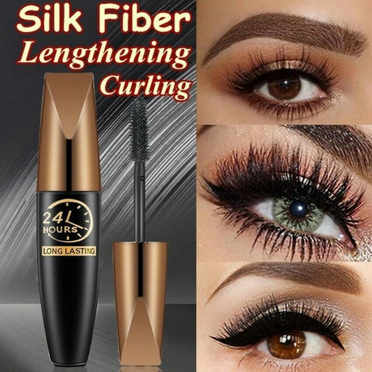 &lt;&lt;t3&gt;0&gt;estes  Geschenk - 4D  Wasserfeste  Seidenfaser  Mascara  zur  Verlängerung  der  Wimpern