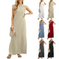 ⏳Begrenzte Zeit Rabatt💥Damen Lockeres, Geteiltes, Faltenfreies Langarmkleid