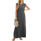 ⏳Begrenzte Zeit Rabatt💥Damen Lockeres, Geteiltes, Faltenfreies Langarmkleid