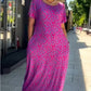 👗2025 Fashionable Plus-size Print Dress
