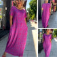 👗2025 Fashionable Plus-size Print Dress