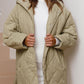 Trendy leichte Steppjacke mit Kapuze für den Winter für Damen