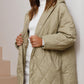 Trendy leichte Steppjacke mit Kapuze für den Winter für Damen