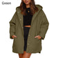 Trendy leichte Steppjacke mit Kapuze für den Winter für Damen