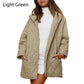 Trendy leichte Steppjacke mit Kapuze für den Winter für Damen