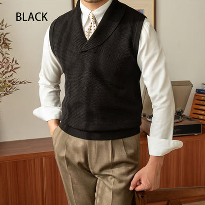 🎅Weihnachtsverkauf - 31 % RABATT🎅 Elegante Strickweste im Slim Fit für Herren