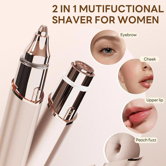 🔥Letzter Tag 50% RABATT🔥2-in-1-Gerät zur Augenbrauen- und Gesichtshaarentfernung für Frauen
