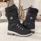 ❄️Winterschlussverkauf 50% RABATT🎁Wasserdichte Knie-Schneestiefel für Damen
