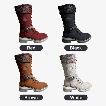 ❄️Winterschlussverkauf 50% RABATT🎁Wasserdichte Knie-Schneestiefel für Damen