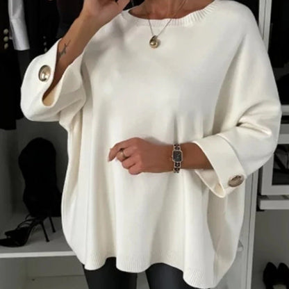 👚HEISSER VERKAUF 49%  - Klassisches, einfarbiges Strickoberteil für Damen