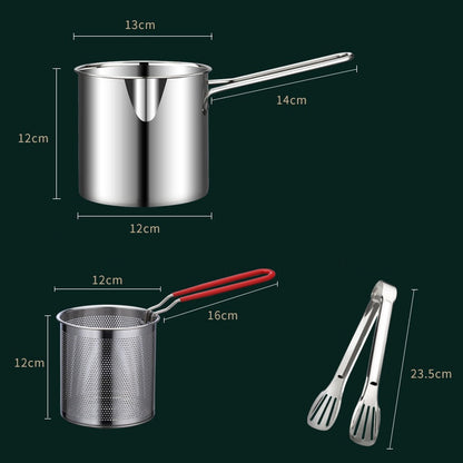 🔥Hot Sale 50% Rabatt🔥304 Edelstahl-Multifunktionsfritteuse
