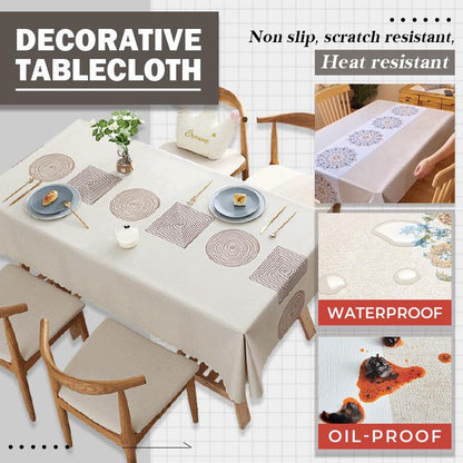 Multifunktionale wasserdichte, ölbeständige, hitzebeständige und abwaschbare Tischdecke