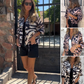 ⏳Begrenzte Zeit 50% Rabatt💥Bomberjacke mit Reißverschluss und Zebra-Print für Damen im Herbst