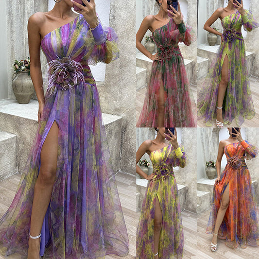 🌸Frühjahrs-Specials🌸 Damen Tüll Unregelmäßiges Kleid Kleider