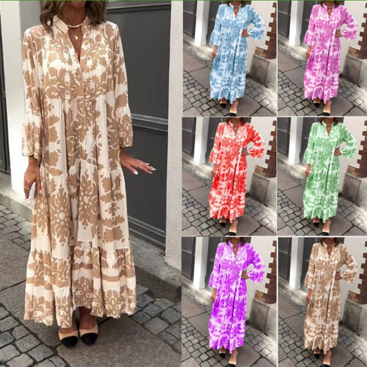&lt;t0&gt;ohitme  bedrucktes  Maxikleid