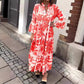 &lt;t0&gt;ohitme  bedrucktes  Maxikleid