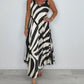 &lt;&lt;&lt;&lt;t46&gt;34&gt;7&gt;0&gt;edrucktes ärmelloses  Maxikleid  mit V-Ausschnitt