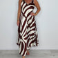 &lt;&lt;&lt;&lt;t46&gt;34&gt;7&gt;0&gt;edrucktes ärmelloses  Maxikleid  mit V-Ausschnitt