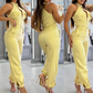 Ä&lt;&lt;&lt;t42&gt;33&gt;1&gt;melloses  Crop-Top  und  High-Waist-Hose-Outfit für  Damen