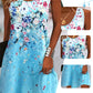 Ä&lt;&lt;t25&gt;1&gt;melloses  Sommerkleid  mit Blumenmuster  für  Damen