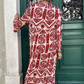 &lt;&lt;&lt;&lt;t38&gt;26&gt;7&gt;0&gt;edrucktes  Plisseekleid  mit V-Ausschnitt für  Damen