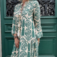 &lt;&lt;&lt;&lt;t38&gt;26&gt;7&gt;0&gt;edrucktes  Plisseekleid  mit V-Ausschnitt für  Damen