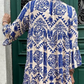 &lt;&lt;&lt;&lt;t38&gt;26&gt;7&gt;0&gt;edrucktes  Plisseekleid  mit V-Ausschnitt für  Damen