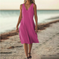 Ä&lt;&lt;&lt;t31&gt;19&gt;1&gt;melloses  Kleid  mit V-Ausschnitt für  Damen
