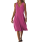 Ä&lt;&lt;&lt;t31&gt;19&gt;1&gt;melloses  Kleid  mit V-Ausschnitt für  Damen