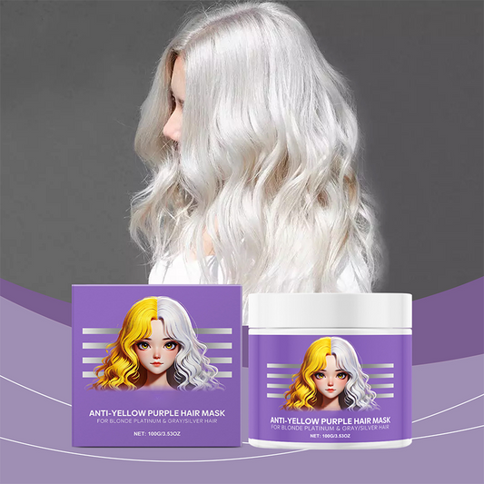 Lila Maske gegen gelbes Haar 💜 Verabschieden Sie sich von roten Highlights! 💜