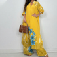 Damen-Zweiteiler: Longline-Hemdkleid & Hose mit weitem Bein