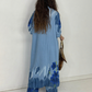 Damen-Zweiteiler: Longline-Hemdkleid & Hose mit weitem Bein