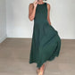 Elegantes Damen-Maxikleid mit U-Boot-Ausschnitt
