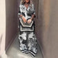 Damen-Set mit Print: Top mit V-Ausschnitt & lange Hose
