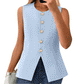 &lt;&lt;&lt;&lt;&lt;t42&gt;41&gt;23&gt;8&gt;0&gt;nzugweste  für  Damen  mit Rundhalsausschnitt und  Knopfleiste
